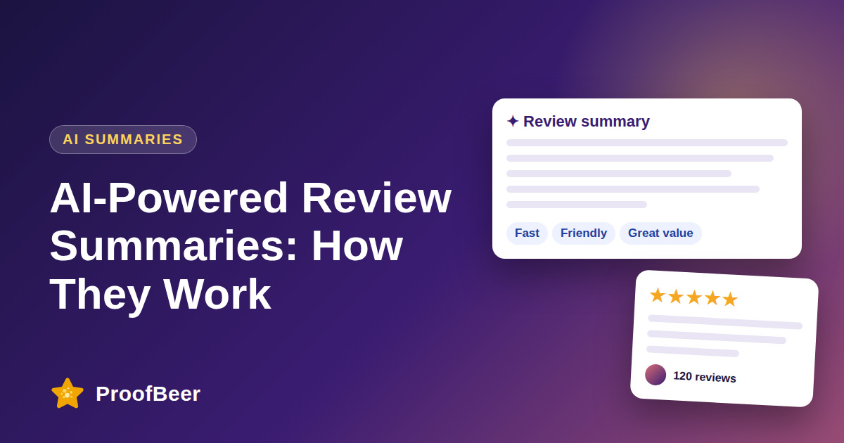How AI Review Summaries Work