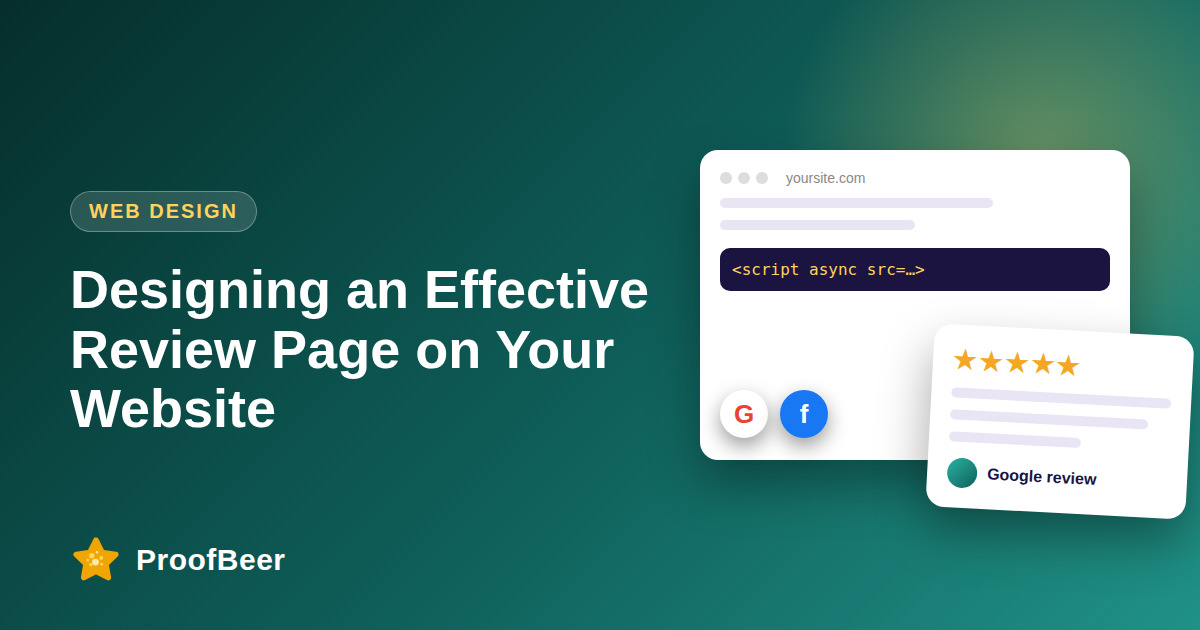 Designing an Effective Website Review Page
