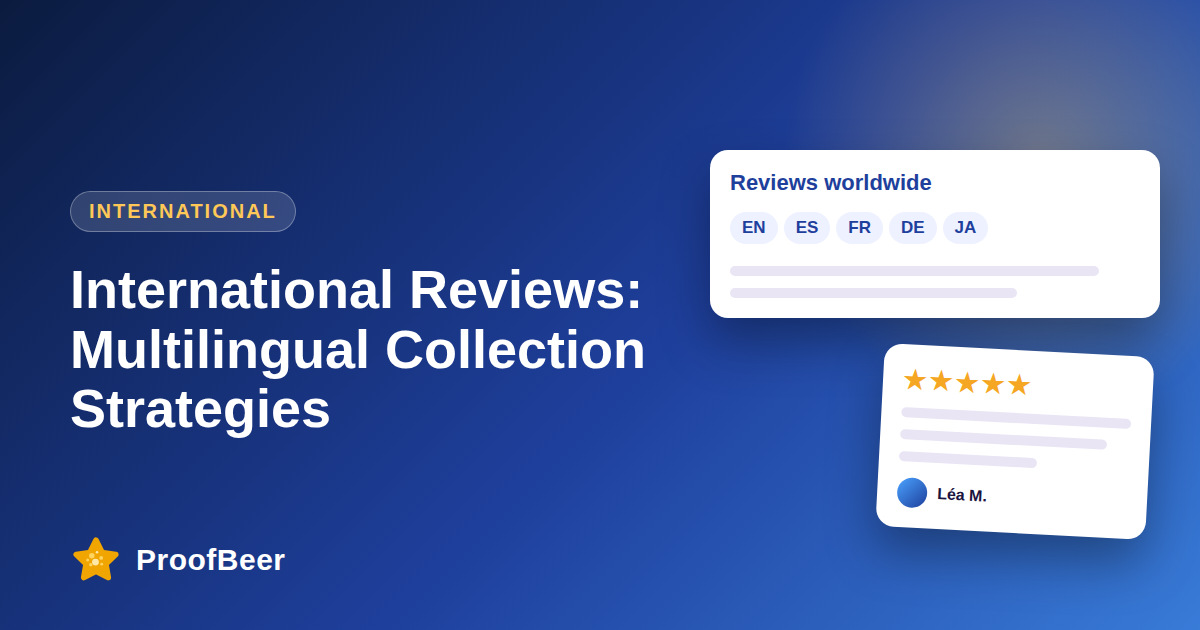 International Reviews: Collect in Multiple Languages