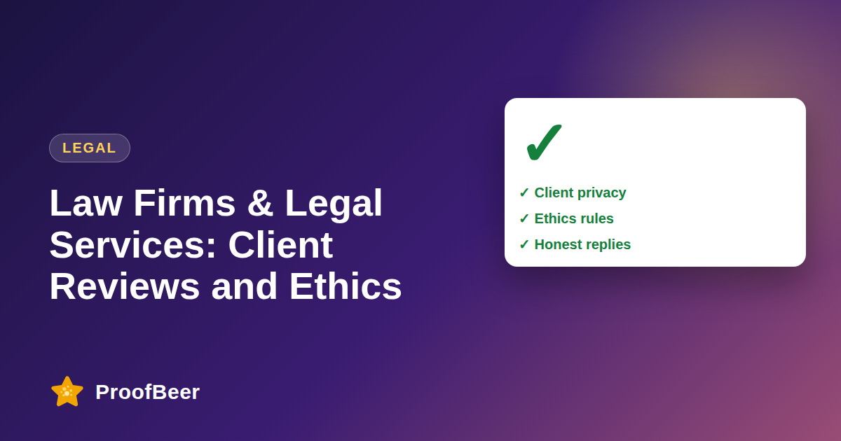 Law Firm Reviews & Testimonials