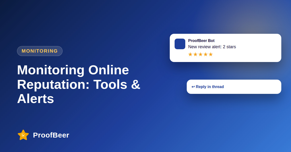Online Reputation Monitoring