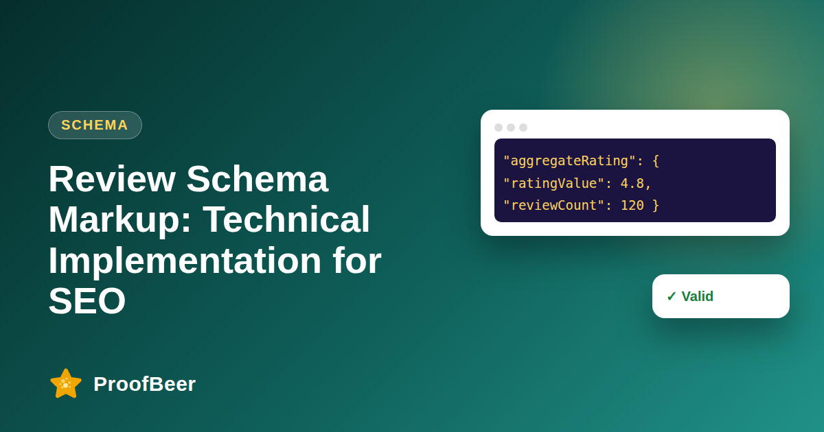 Review Schema Markup: Technical SEO Guide