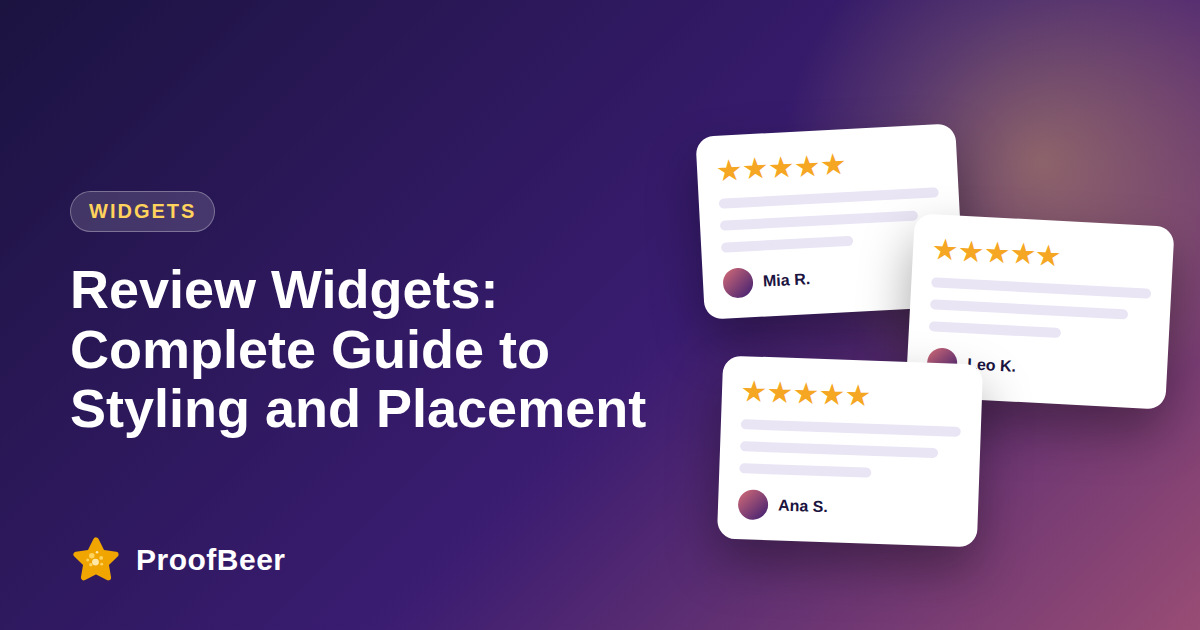 Review Widgets