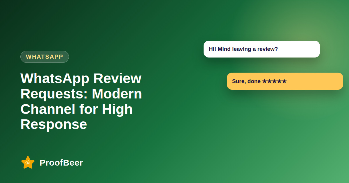 WhatsApp Review Requests That Get Replies